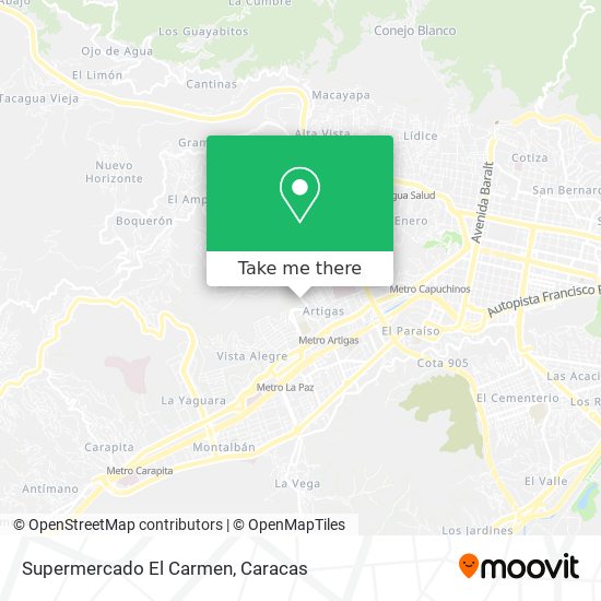 Supermercado El Carmen map