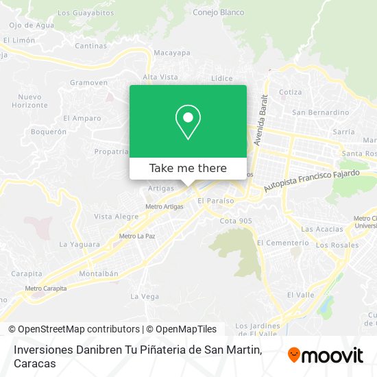 Inversiones Danibren Tu Piñateria de San Martin map