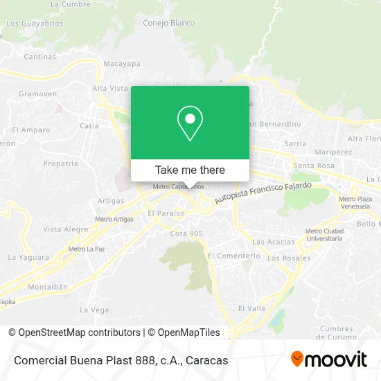 Comercial Buena Plast 888, c.A. map