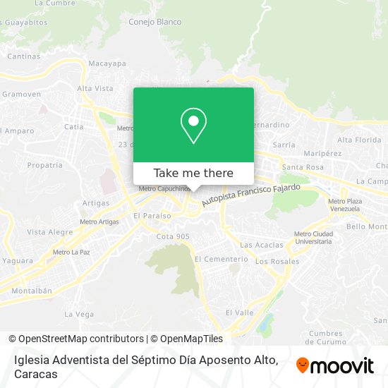 Mapa de Iglesia Adventista del Séptimo Día Aposento Alto