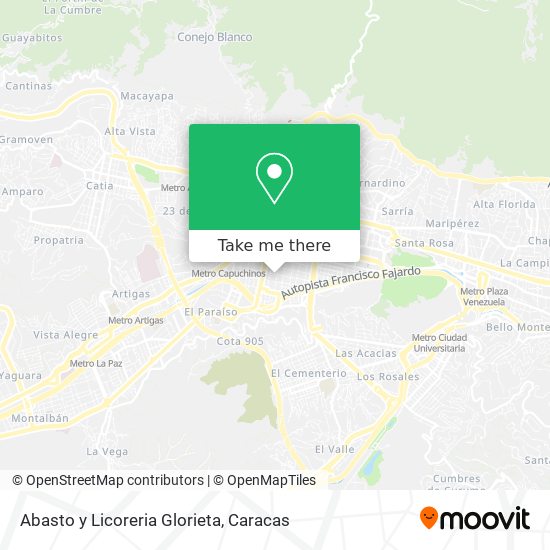 Abasto y Licoreria Glorieta map