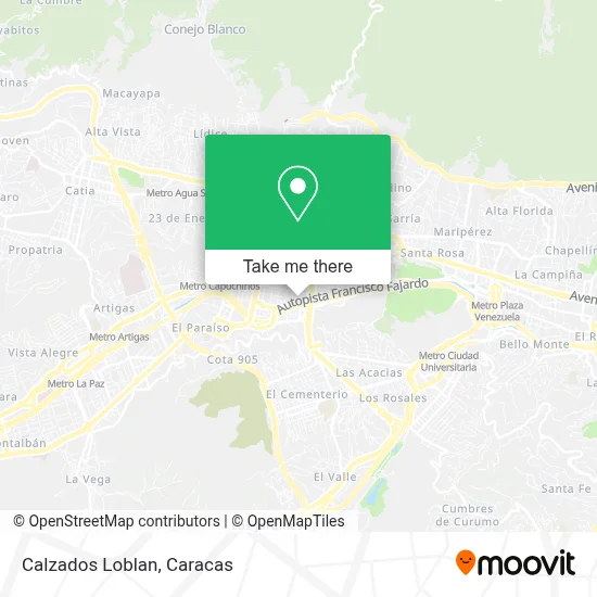 Mapa de Calzados Loblan