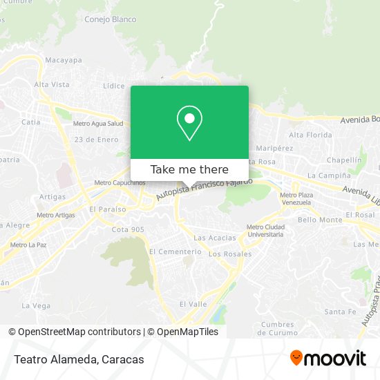 Mapa de Teatro Alameda