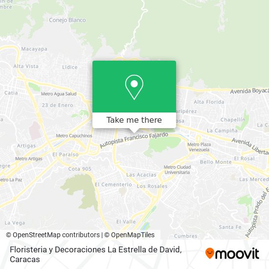 Mapa de Floristeria y Decoraciones La Estrella de David