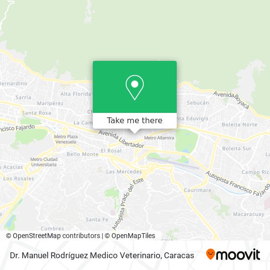 Mapa de Dr. Manuel Rodríguez Medico Veterinario