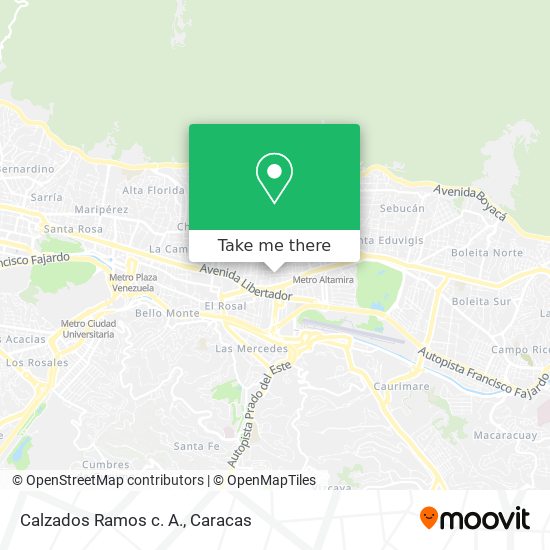 Calzados Ramos c. A. map