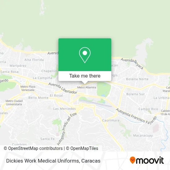 Mapa de Dickies Work Medical Uniforms