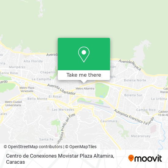 Centro de Conexiones Movistar Plaza Altamira map