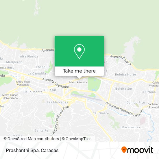 Prashanthi Spa map