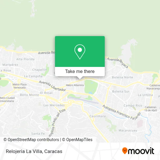 Relojeria La Villa map