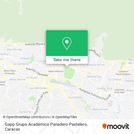 Gapp Grupo Académico Panadero Pastelero map