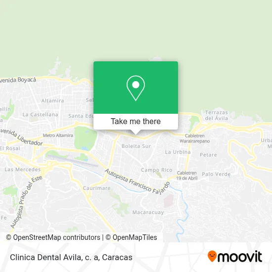 Clinica Dental Avila, c. a map