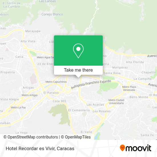 Mapa de Hotel Recordar es Vivir