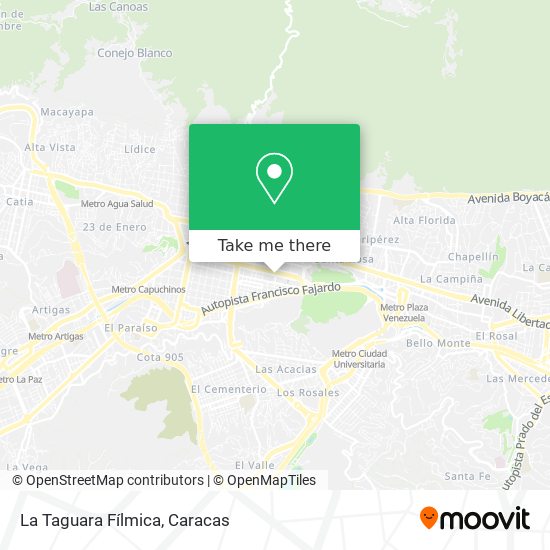 La Taguara Fílmica map