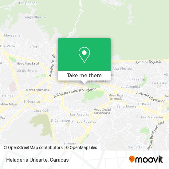 Heladeria Unearte map