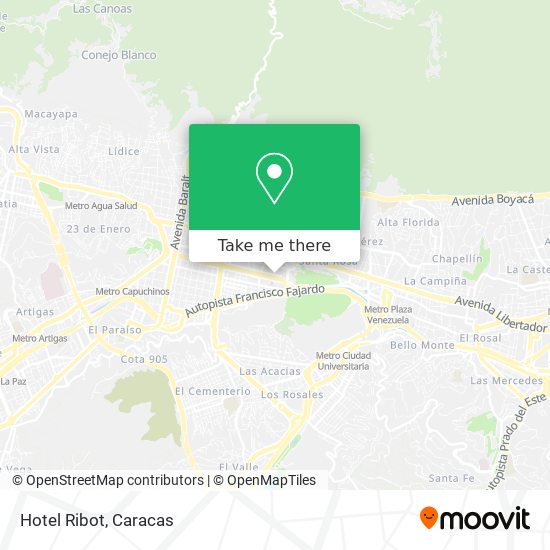 Hotel Ribot map