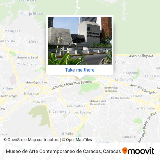 Museo de Arte Contemporáneo de Caracas map