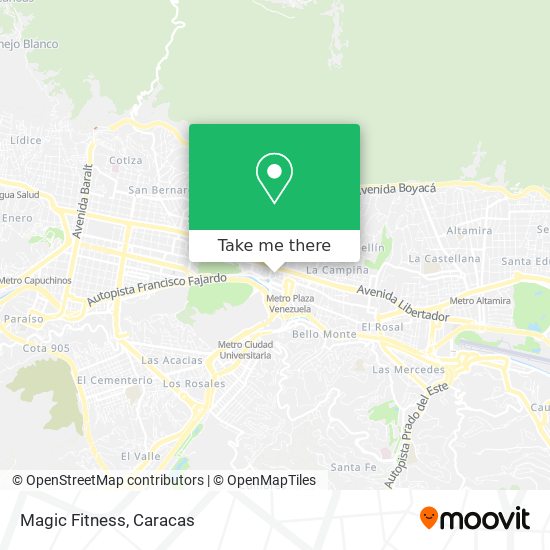 Mapa de Magic Fitness