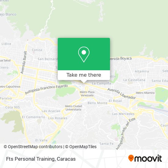 Fts Personal Training map