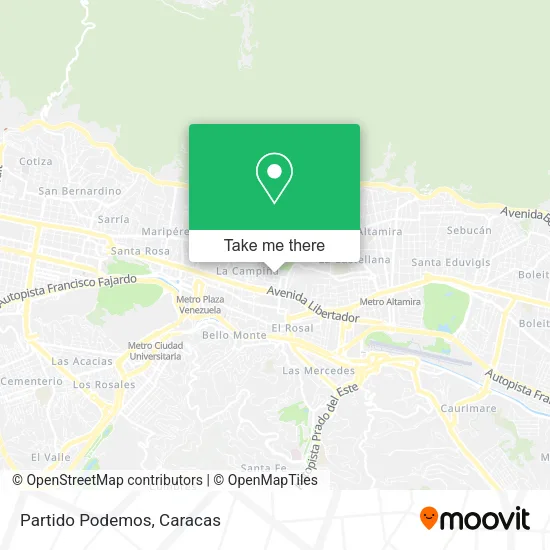 Partido Podemos map