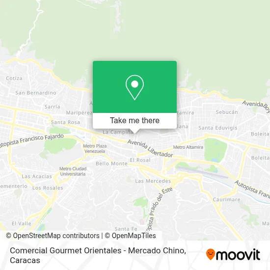 Comercial Gourmet Orientales - Mercado Chino map