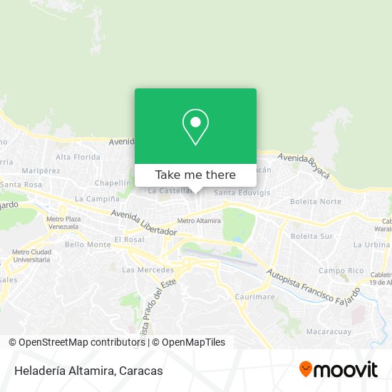 Heladería Altamira map