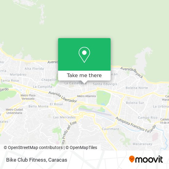 Bike Club Fitness map