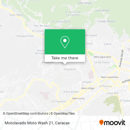Motolavado Moto Wash 21 map