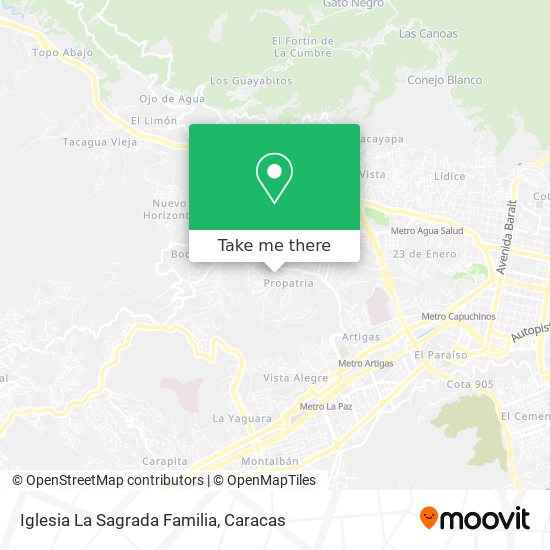 Mapa de Iglesia La Sagrada Familia