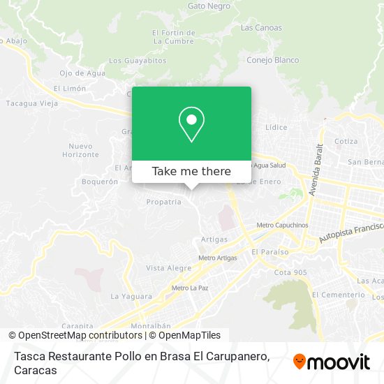 Tasca Restaurante Pollo en Brasa El Carupanero map