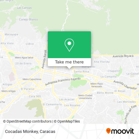 Cocadas Monkey map