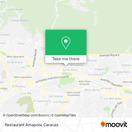 Restaurant Amapola map