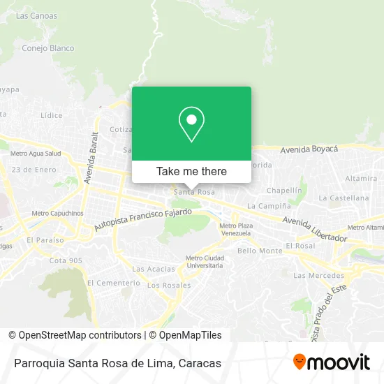 Parroquia Santa Rosa de Lima map