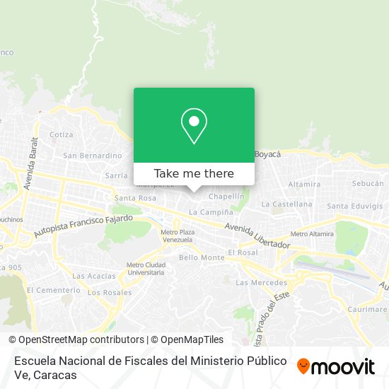 Escuela Nacional de Fiscales del Ministerio Público Ve map