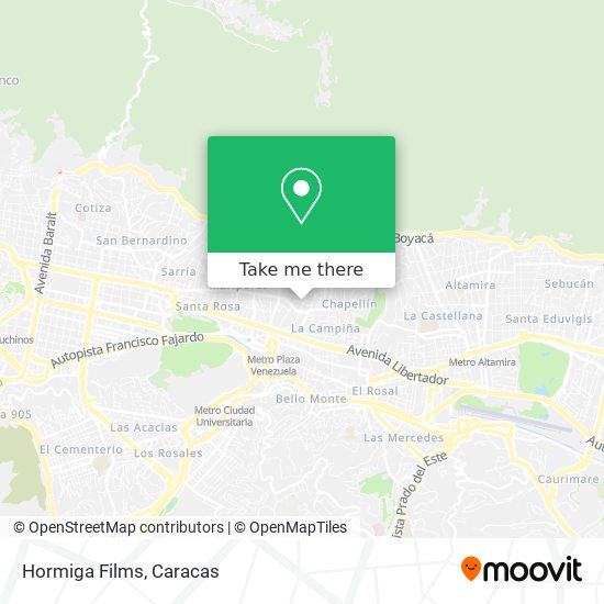 Hormiga Films map
