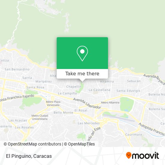 Mapa de El Pinguino