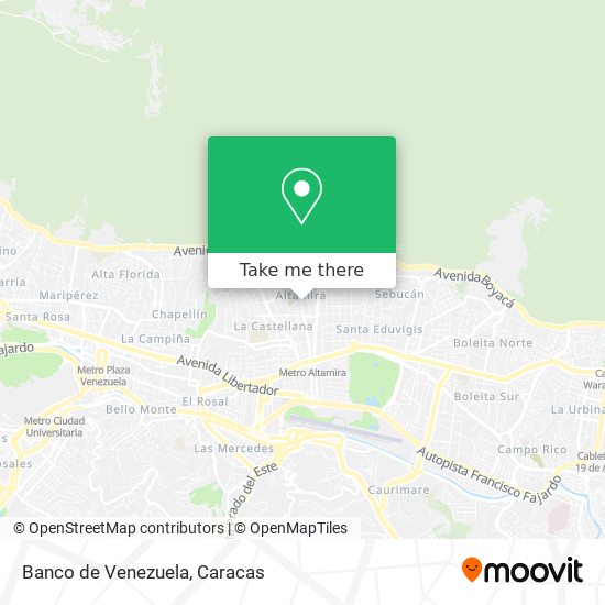 Banco de Venezuela map