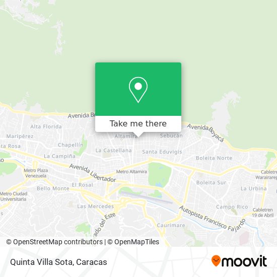 Quinta Villa Sota map