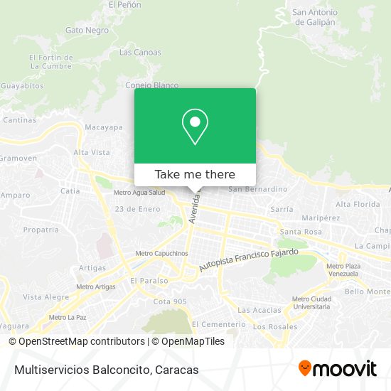 Multiservicios Balconcito map
