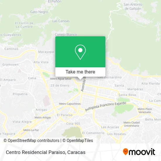 Centro Residencial Paraiso map