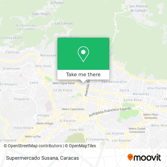 Supermercado Susana map