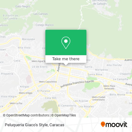 Peluqueria Giaco's Style map