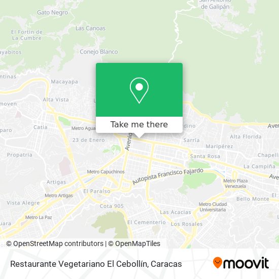 Restaurante Vegetariano El Cebollín map