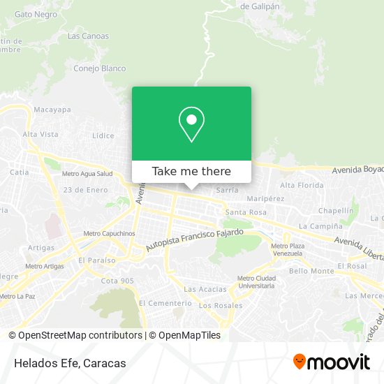 Helados Efe map