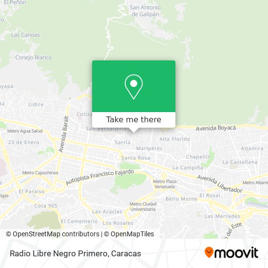 Radio Libre Negro Primero map