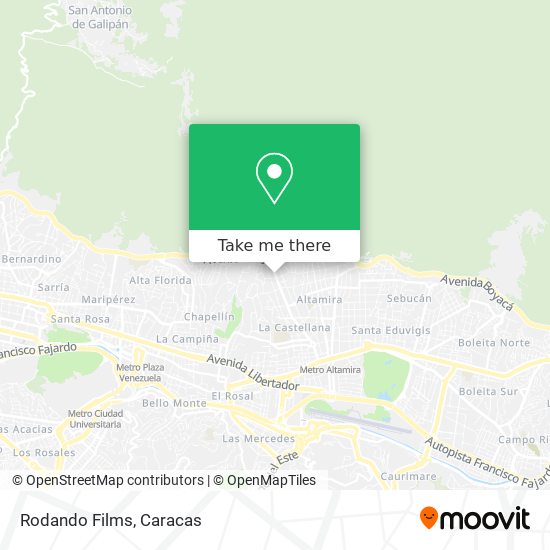 Rodando Films map