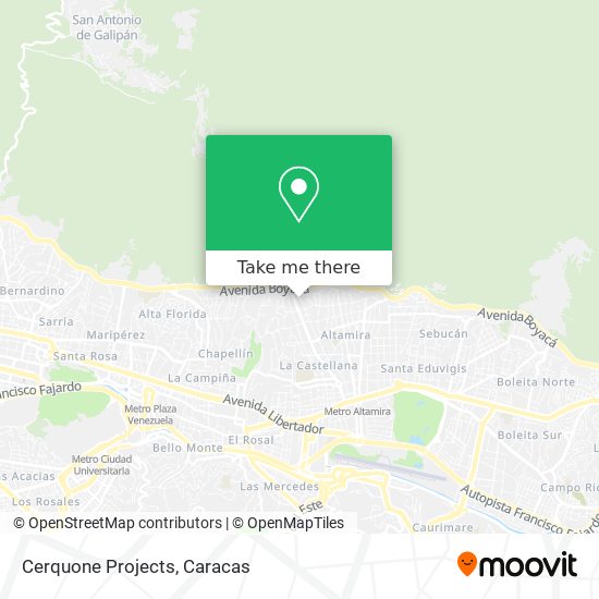 Cerquone Projects map