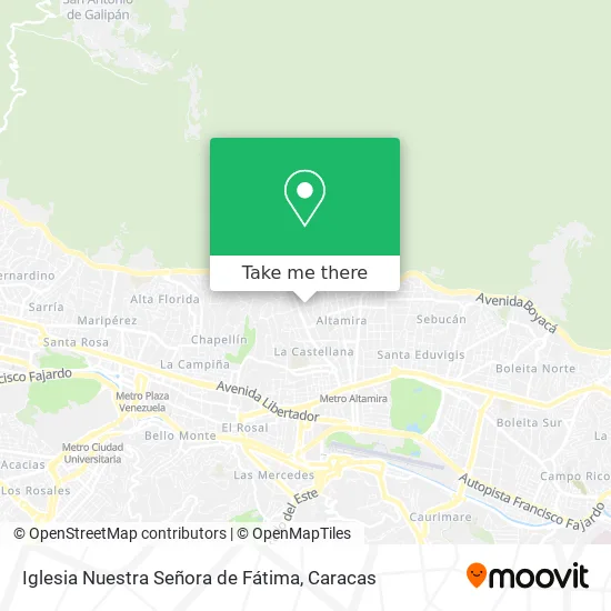 Mapa de Iglesia Nuestra Señora de Fátima