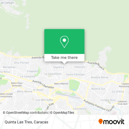 Quinta Las Tres map