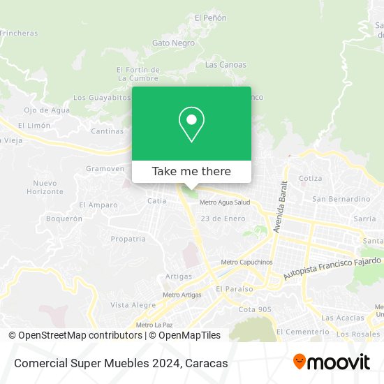 Comercial Super Muebles 2024 map